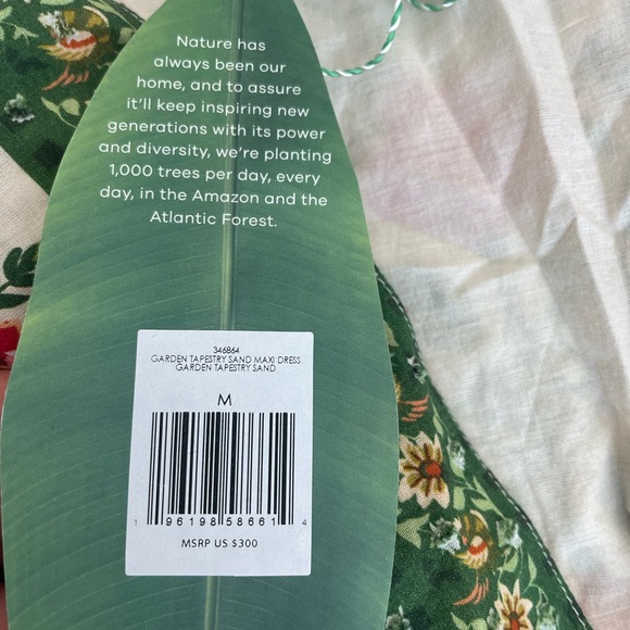 FARM Rio Green and Red Floral Maxi Dress - Picture 4 of 5